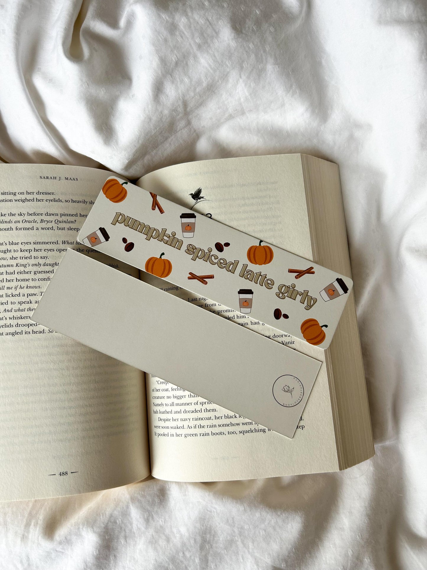 Pumpkin Spiced Latte Girly Bookmark