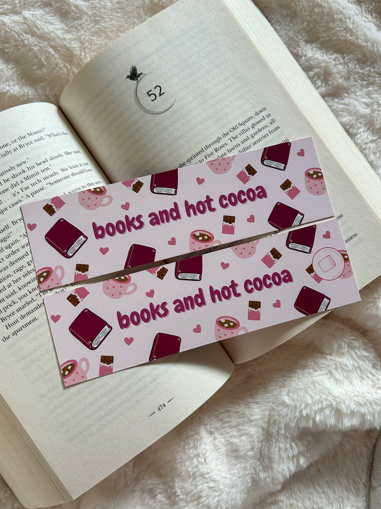 Books and Hot Cocoa Bookmark