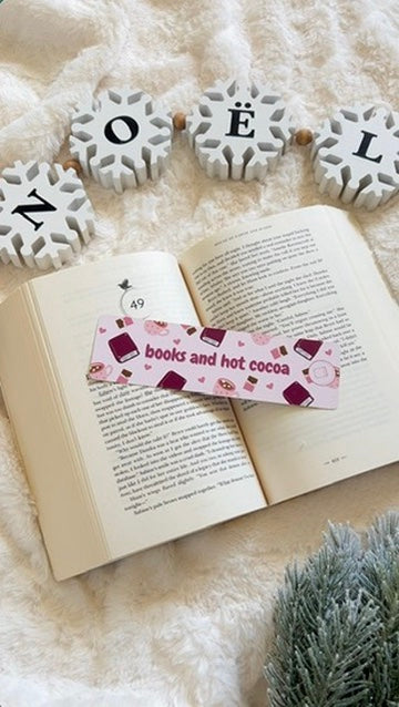 Books and Hot Cocoa Bookmark