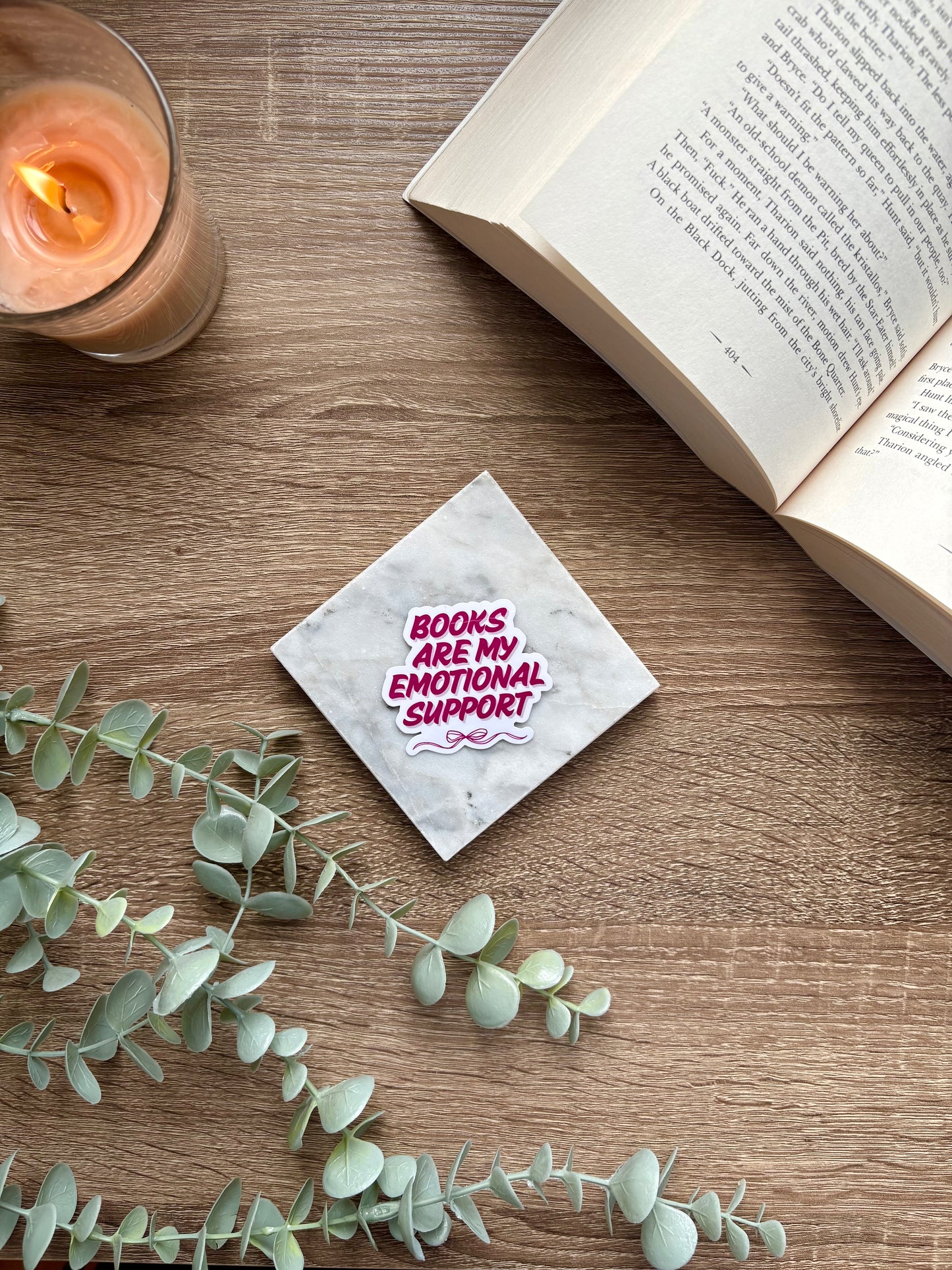 Books Are My Emotional Support Stickers