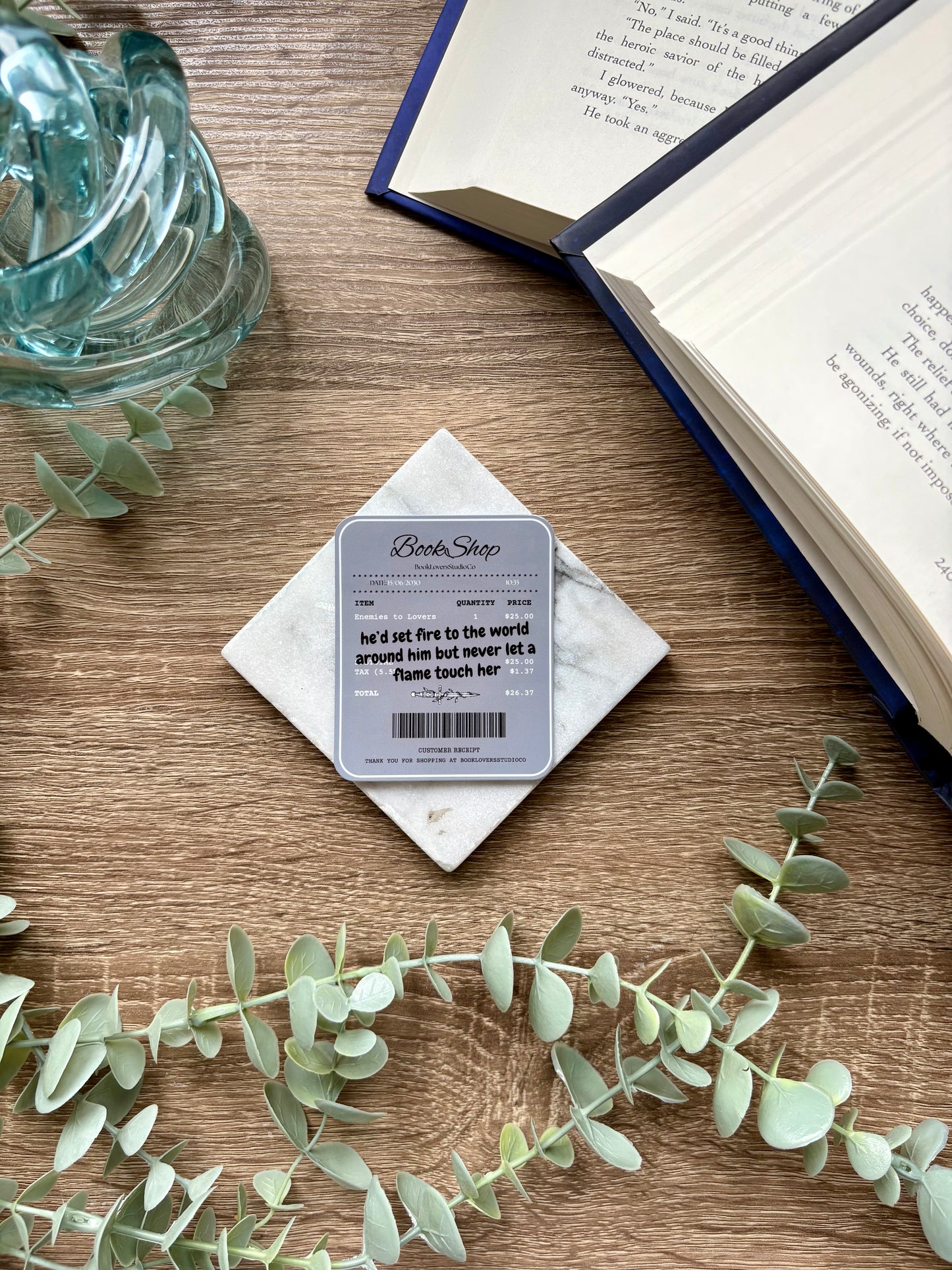 Enemies to Lovers Receipt Sticker