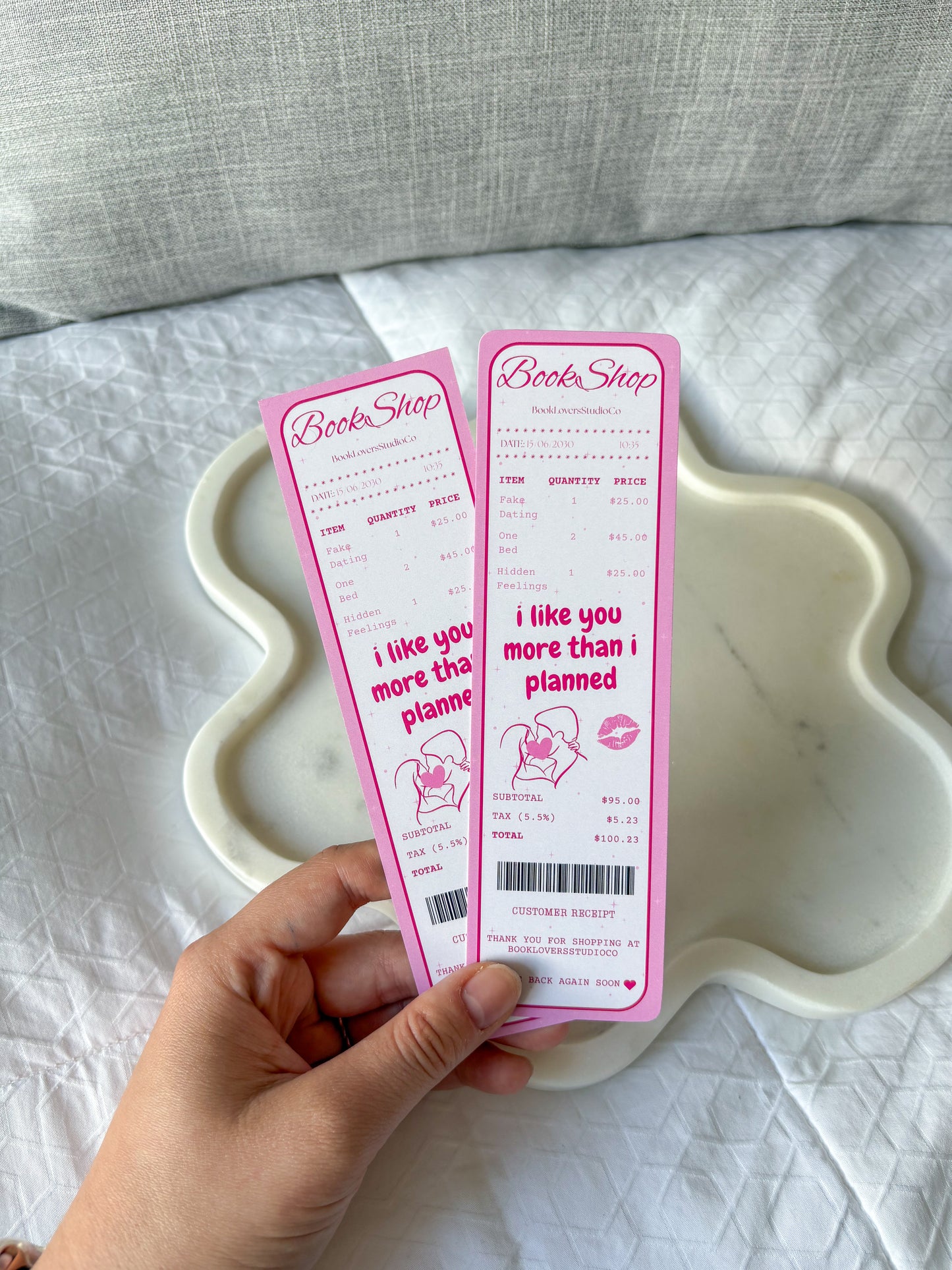 Fake Dating Receipt Bookmark