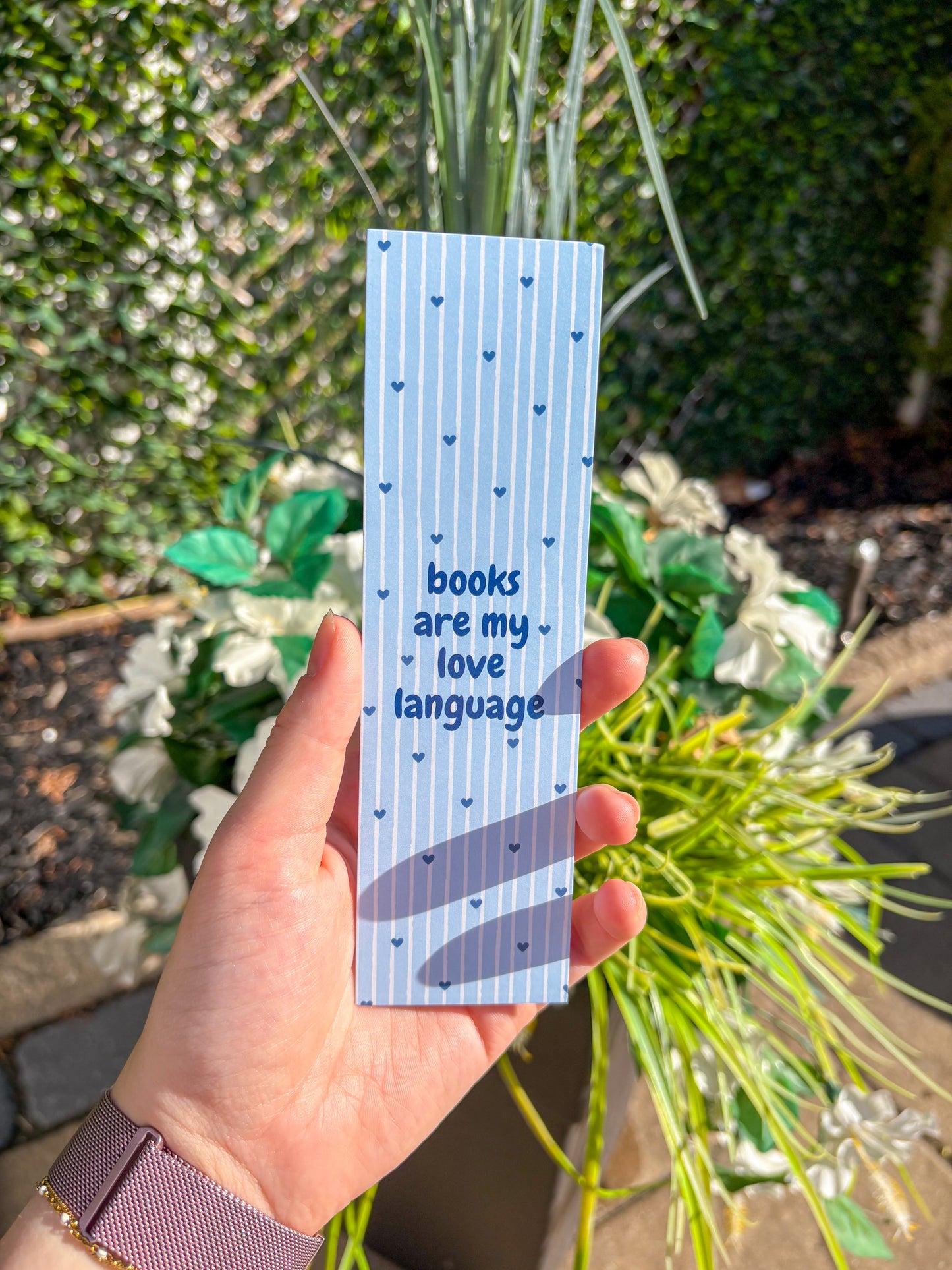 Books Are My Love Language Bookmark