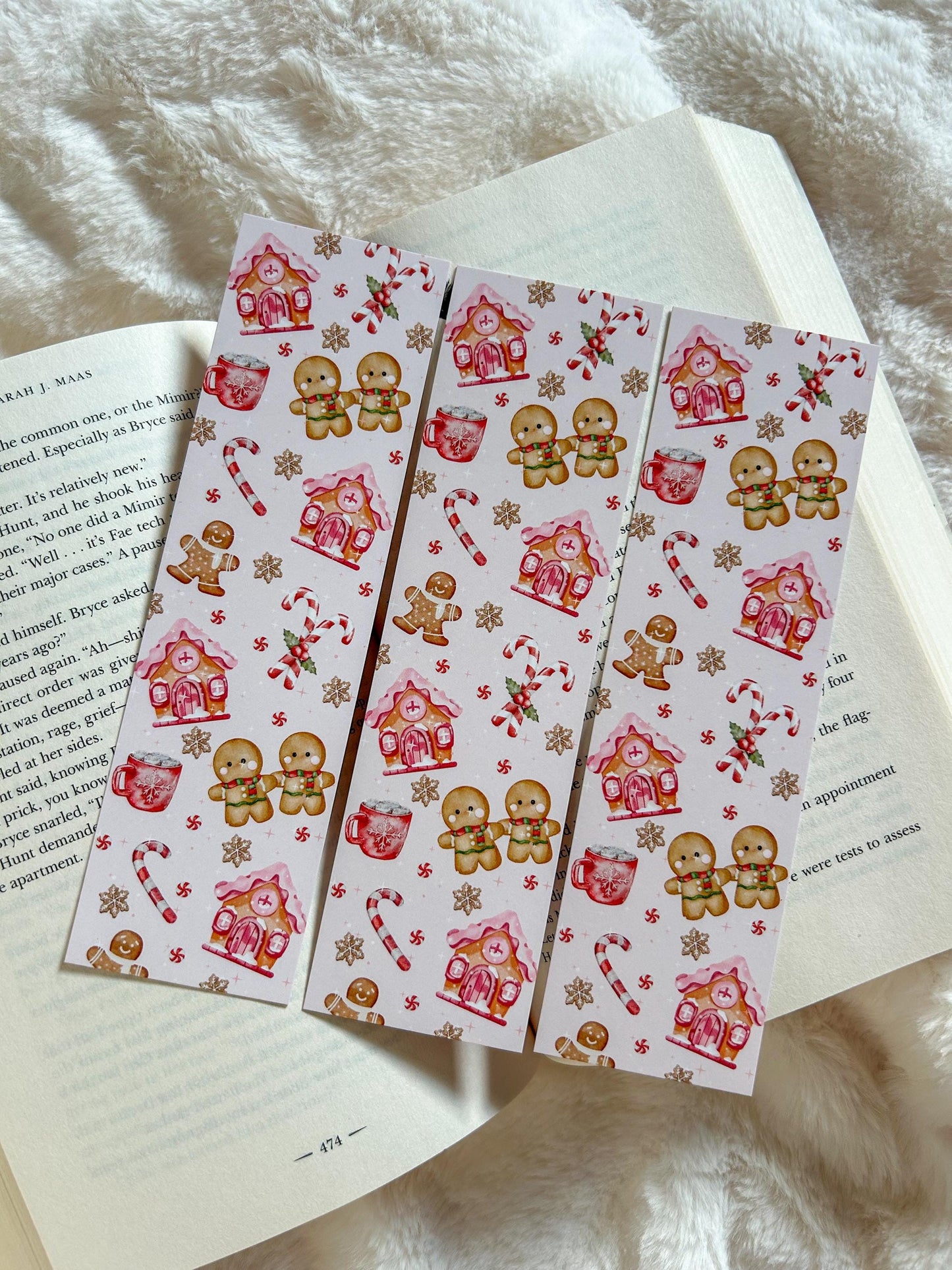 Gingerbread and Candycane Bookmark