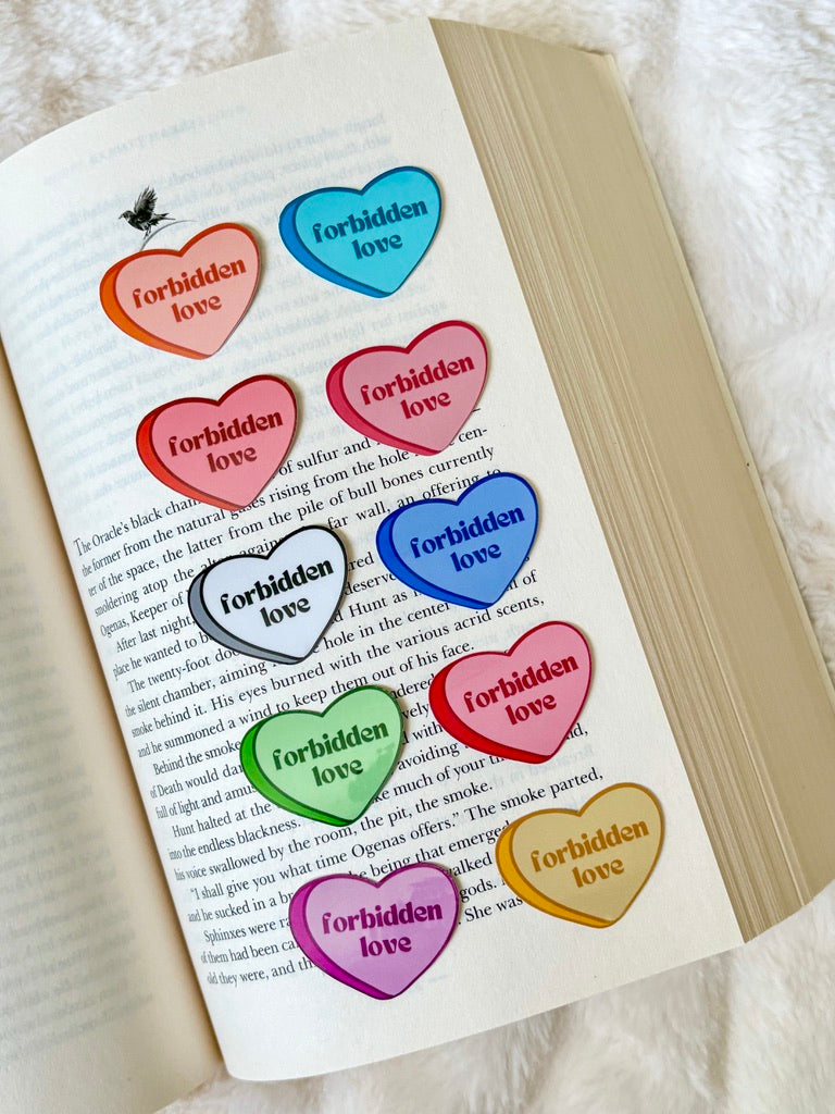 Forbidden Love Candy Heart Sticker