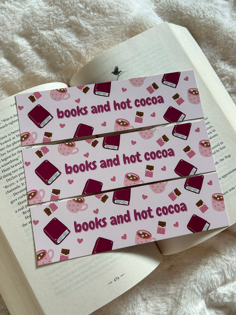 Books and Hot Cocoa Bookmark