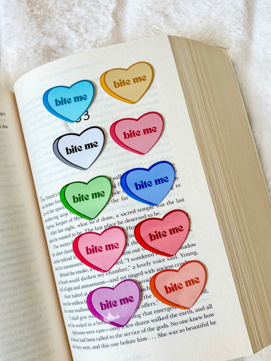 Bite Me Candy Heart Sticker