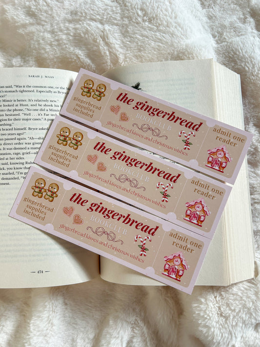 The Gingerbread Bookclub Bookmark