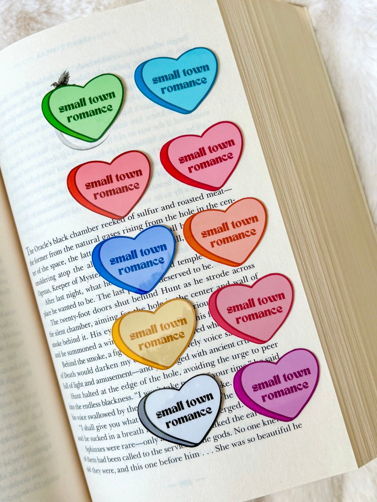 Small Town Romance Candy Heart Sticker
