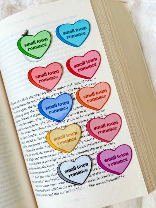 Small Town Romance Candy Heart Sticker