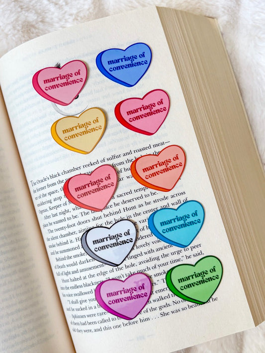 Marriage of Convenience Candy Heart Sticker