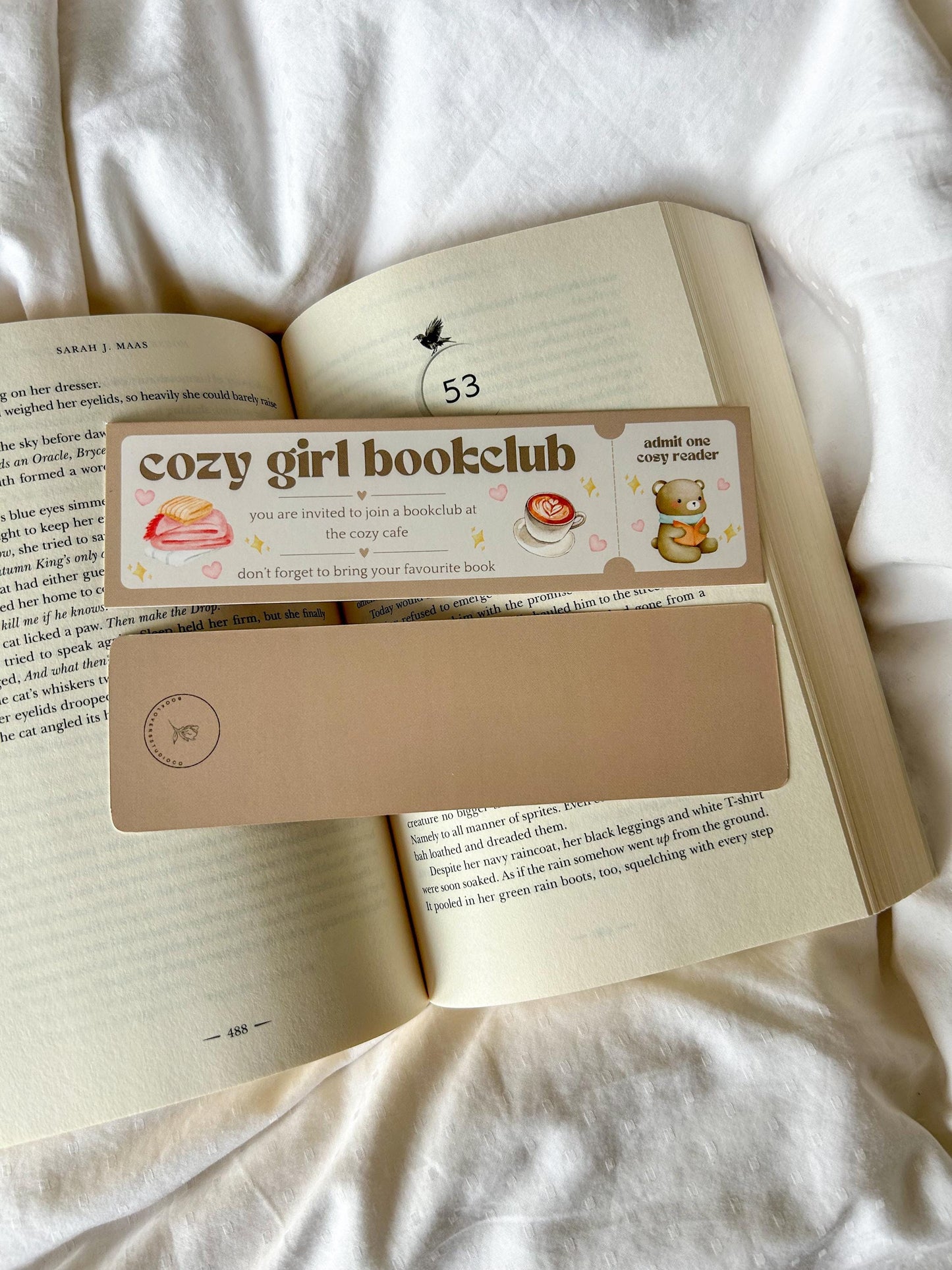 Cozy Girl Bookclub Bookmark