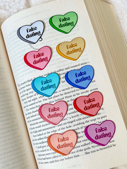 Fake Dating Candy Heart Sticker