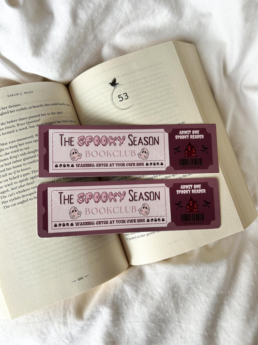 The Spooky Season Bookclub Bookmark