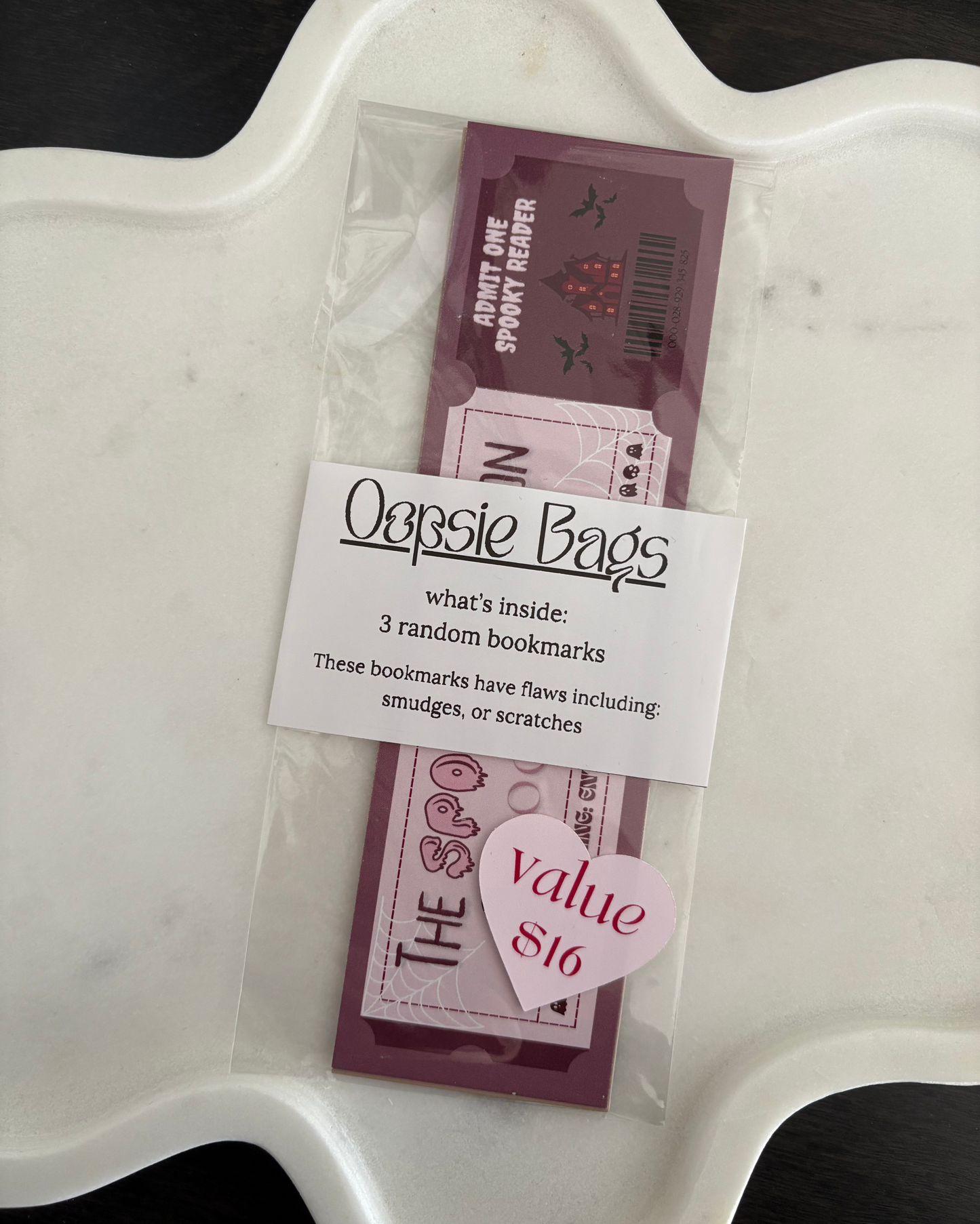 Oopsie Bookmark Bag