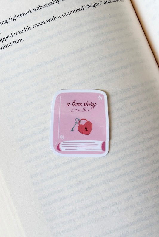 A Love Story Book Sticker