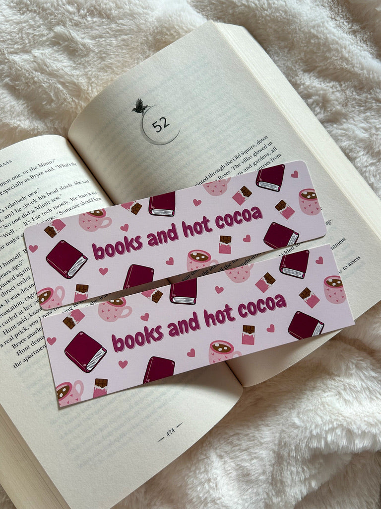 Books and Hot Cocoa Bookmark
