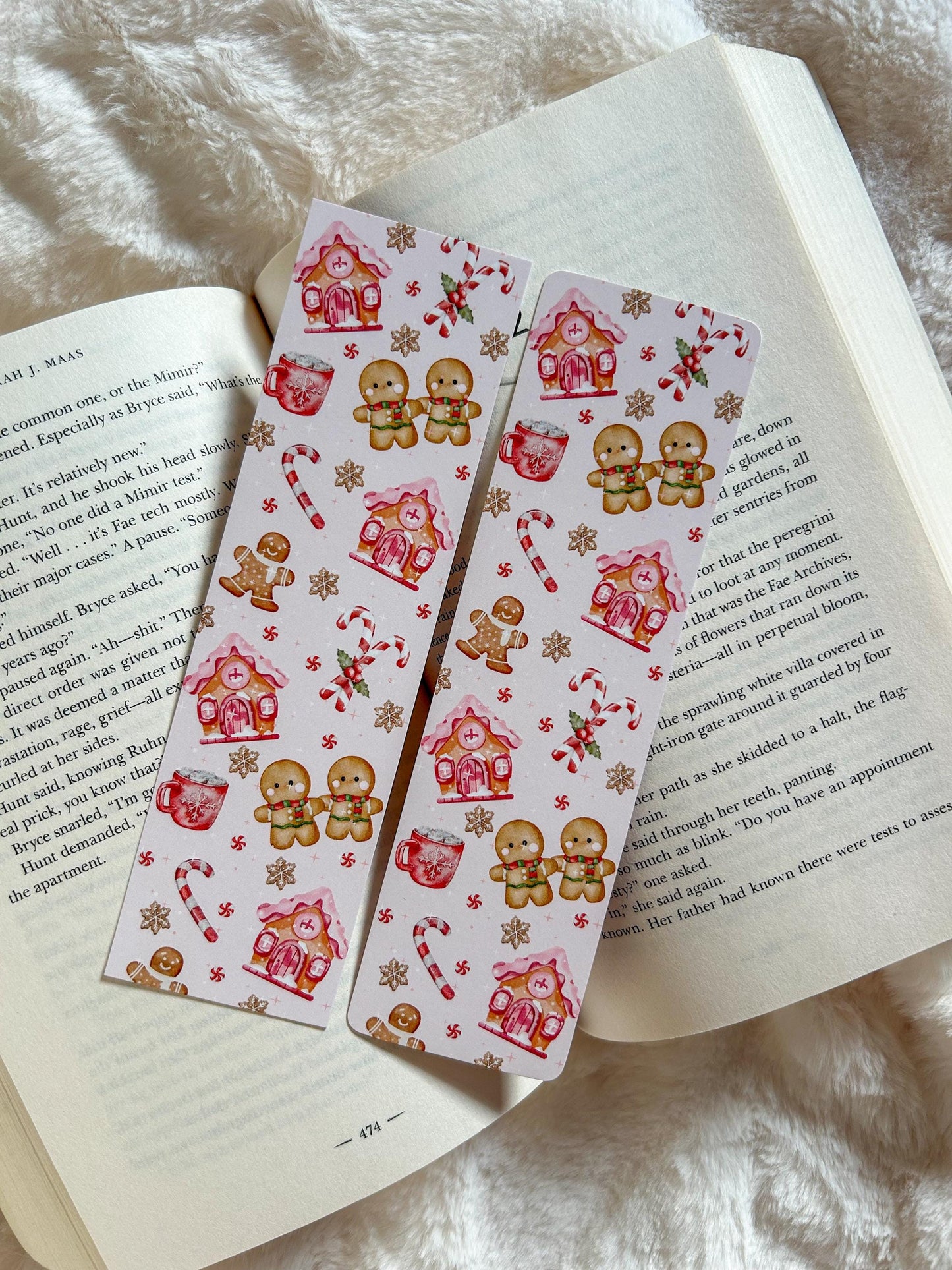 Gingerbread and Candycane Bookmark