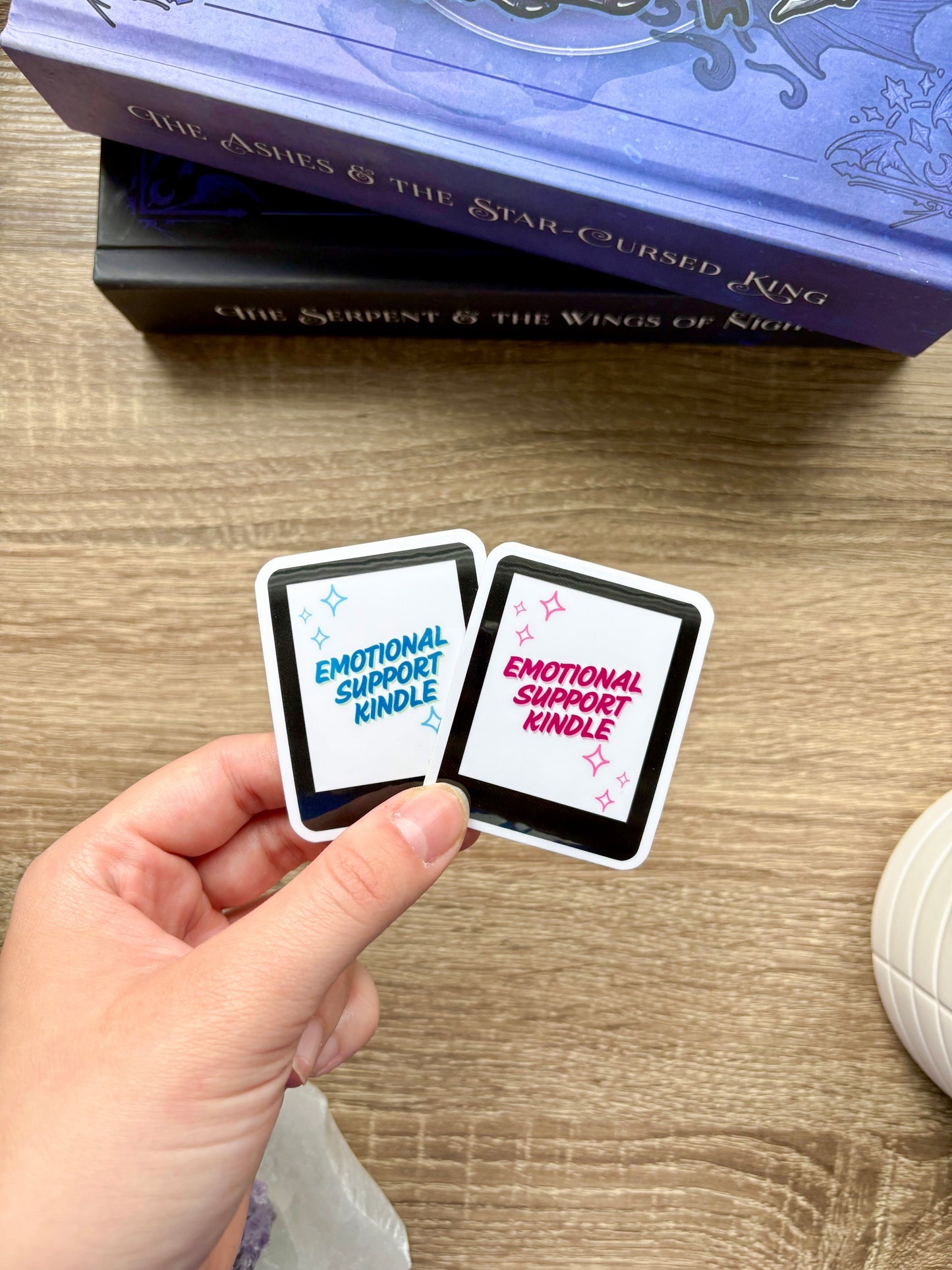 Emotional Support Kindle Sticker