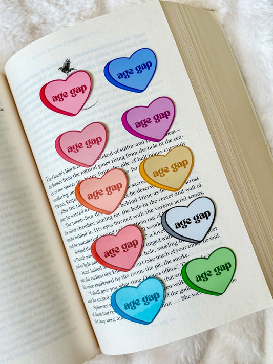 Age Gap Candy Heart Sticker