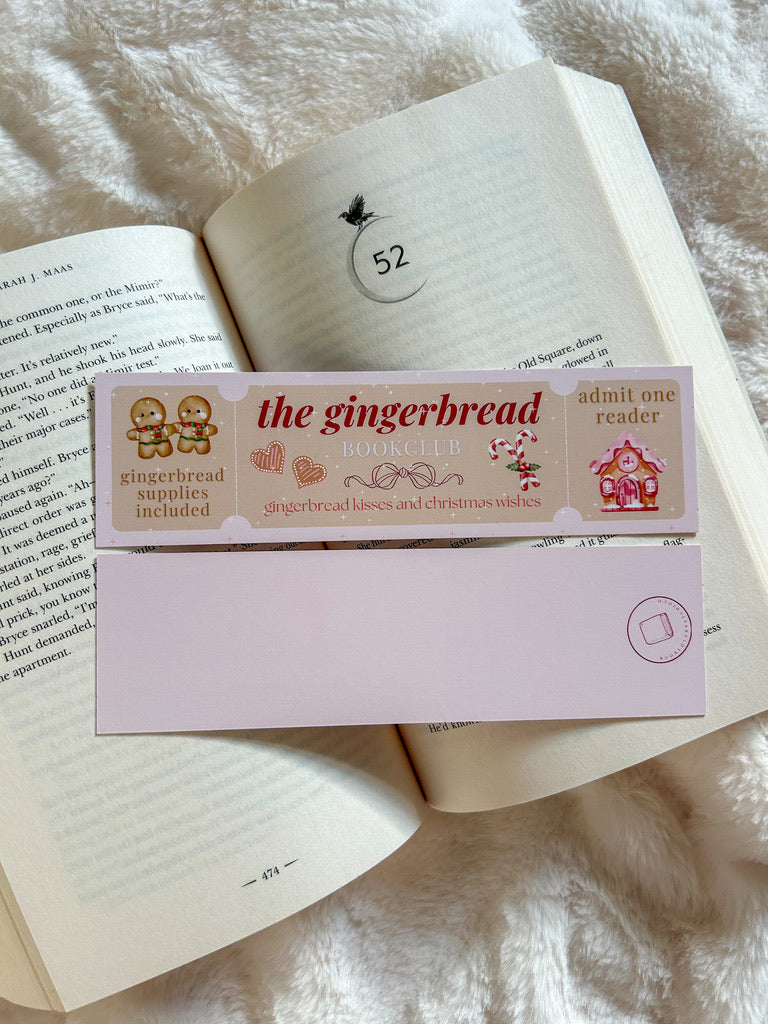 The Gingerbread Bookclub Bookmark