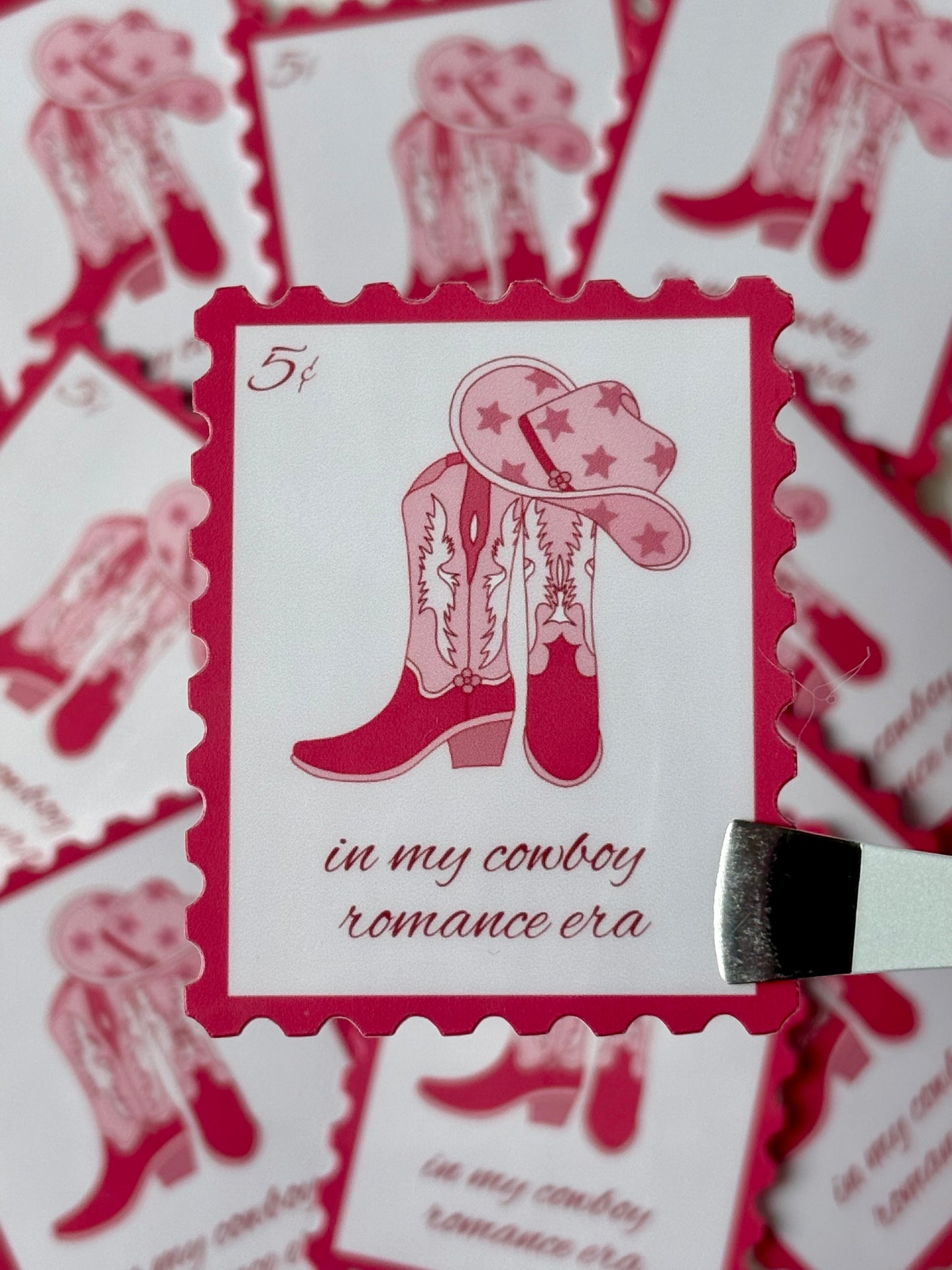 In My Cowboy Romance Era Sticker