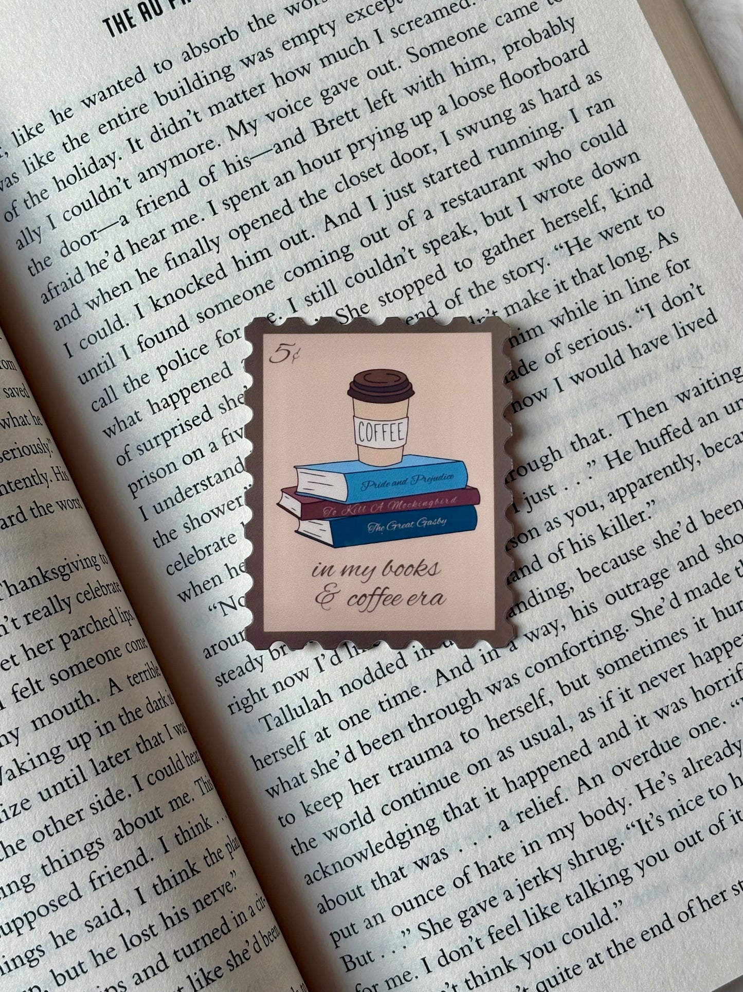 In My Books and Coffee Era Sticker