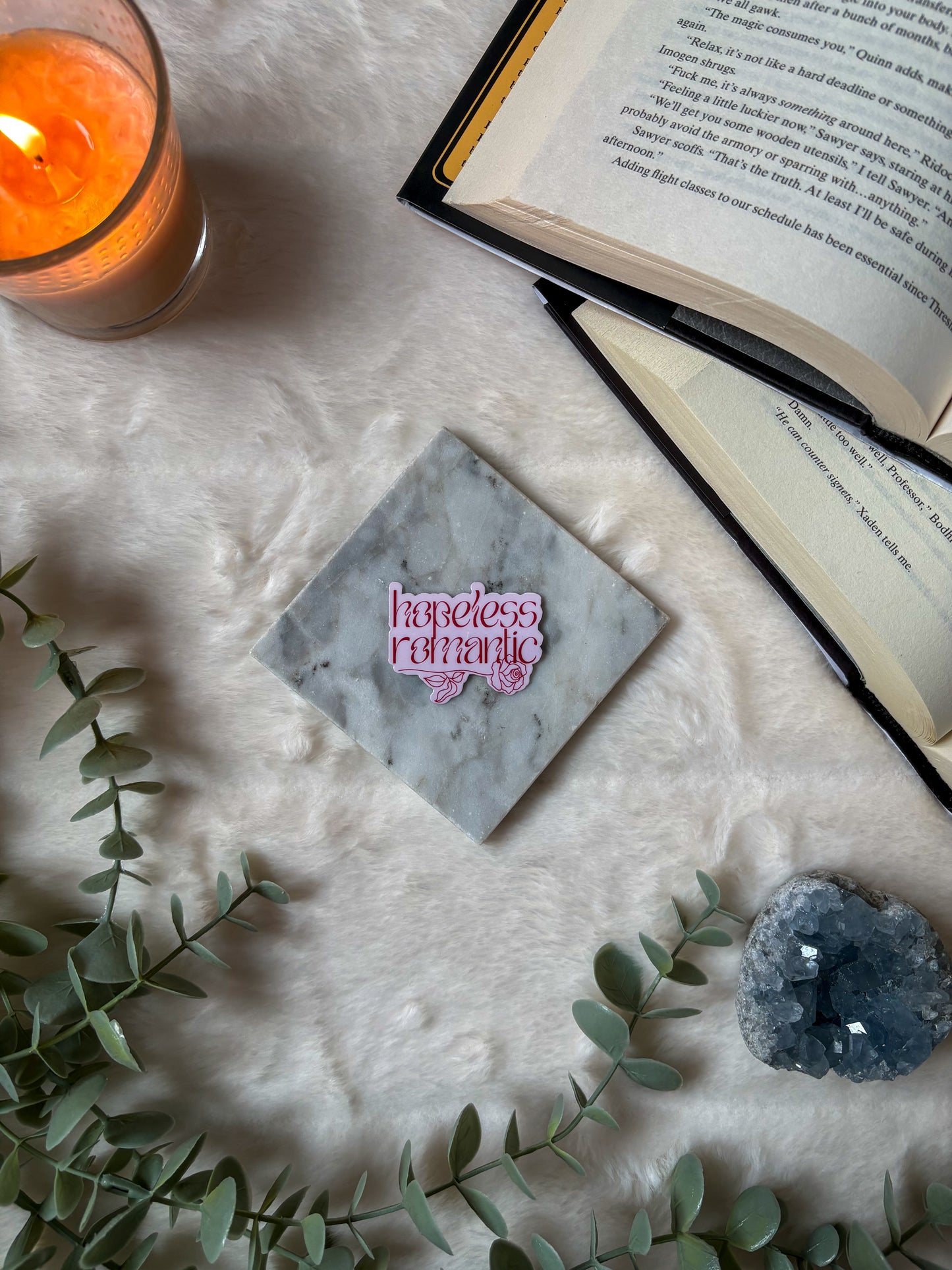 Hopeless Romantic Rose Sticker