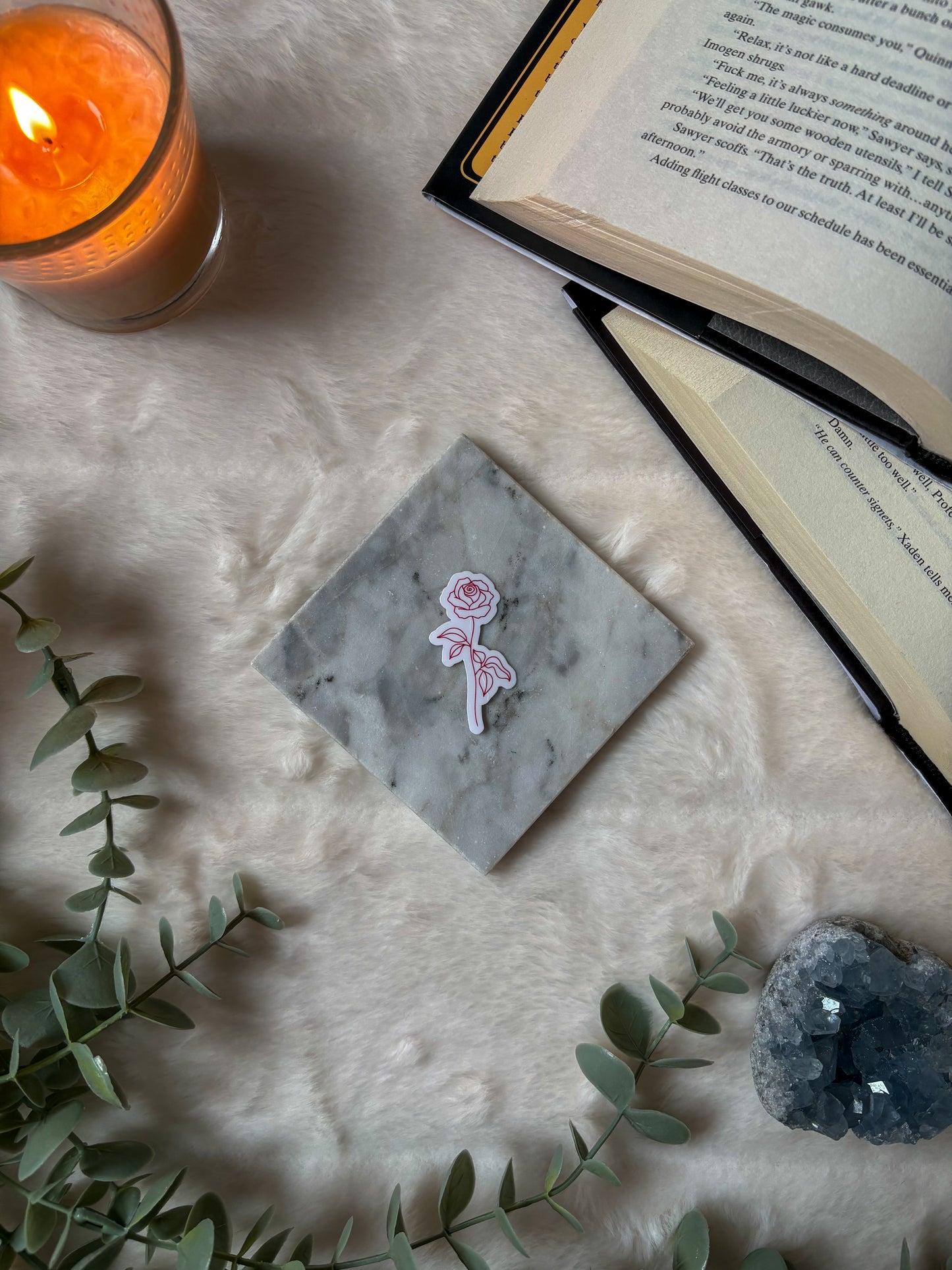 Hopeless Romantic Rose Sticker
