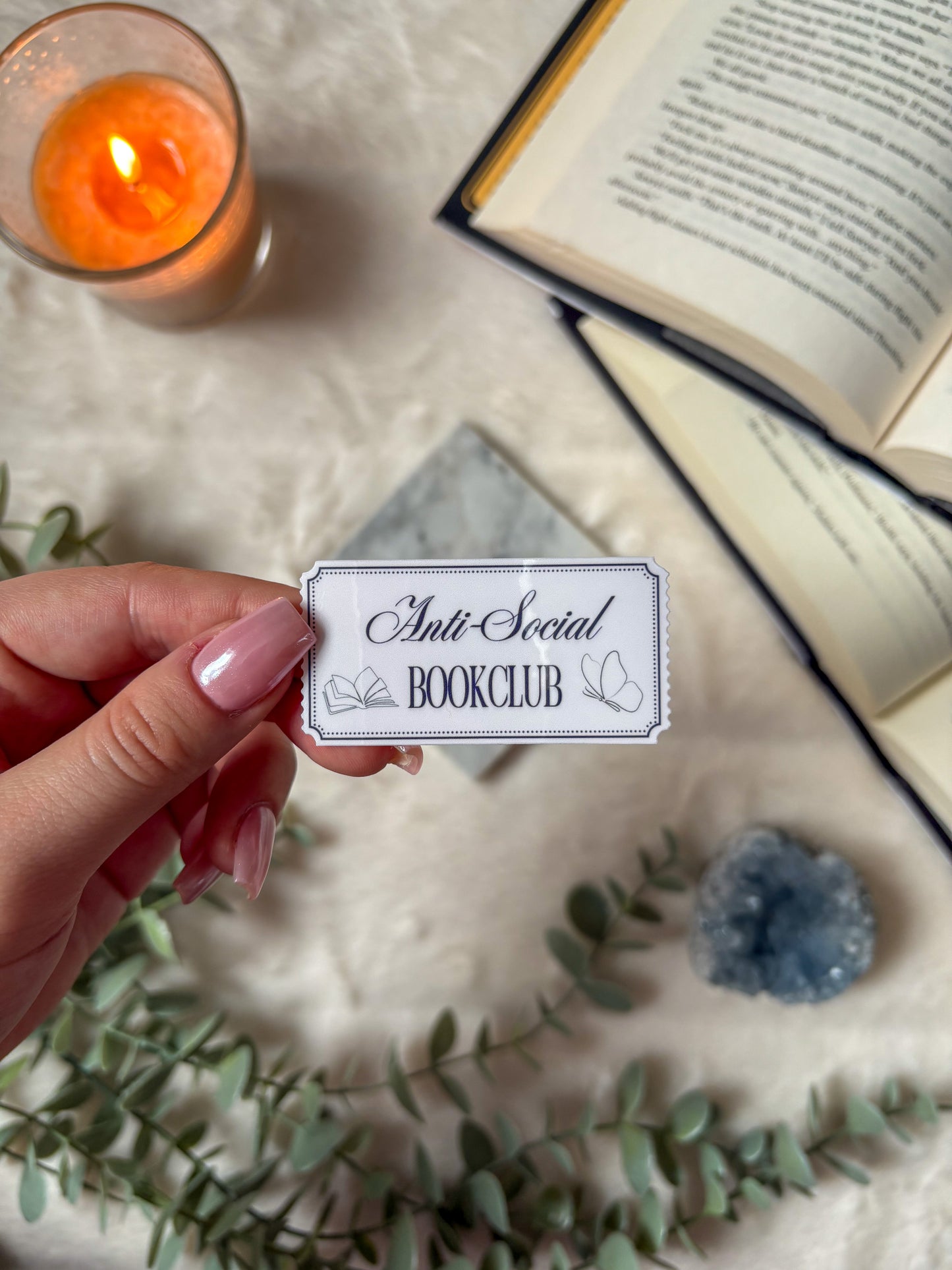 The Anti-Social Bookclub Sticker