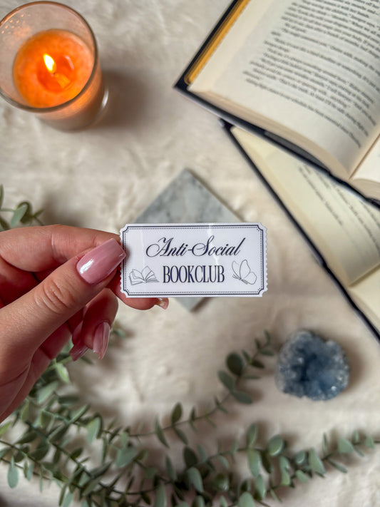The Anti-Social Bookclub Sticker