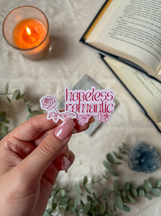 Hopeless Romantic Rose Sticker