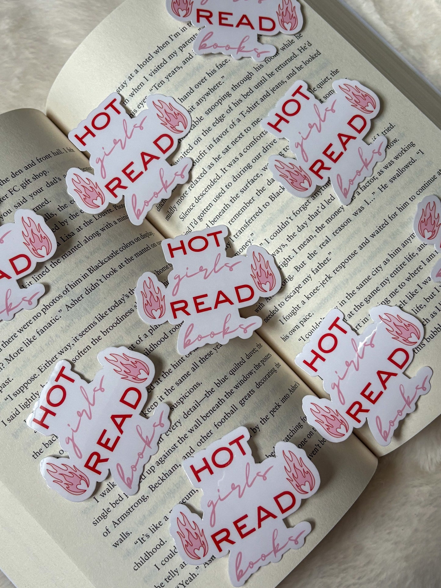 Hot Girls Read Books Sticker
