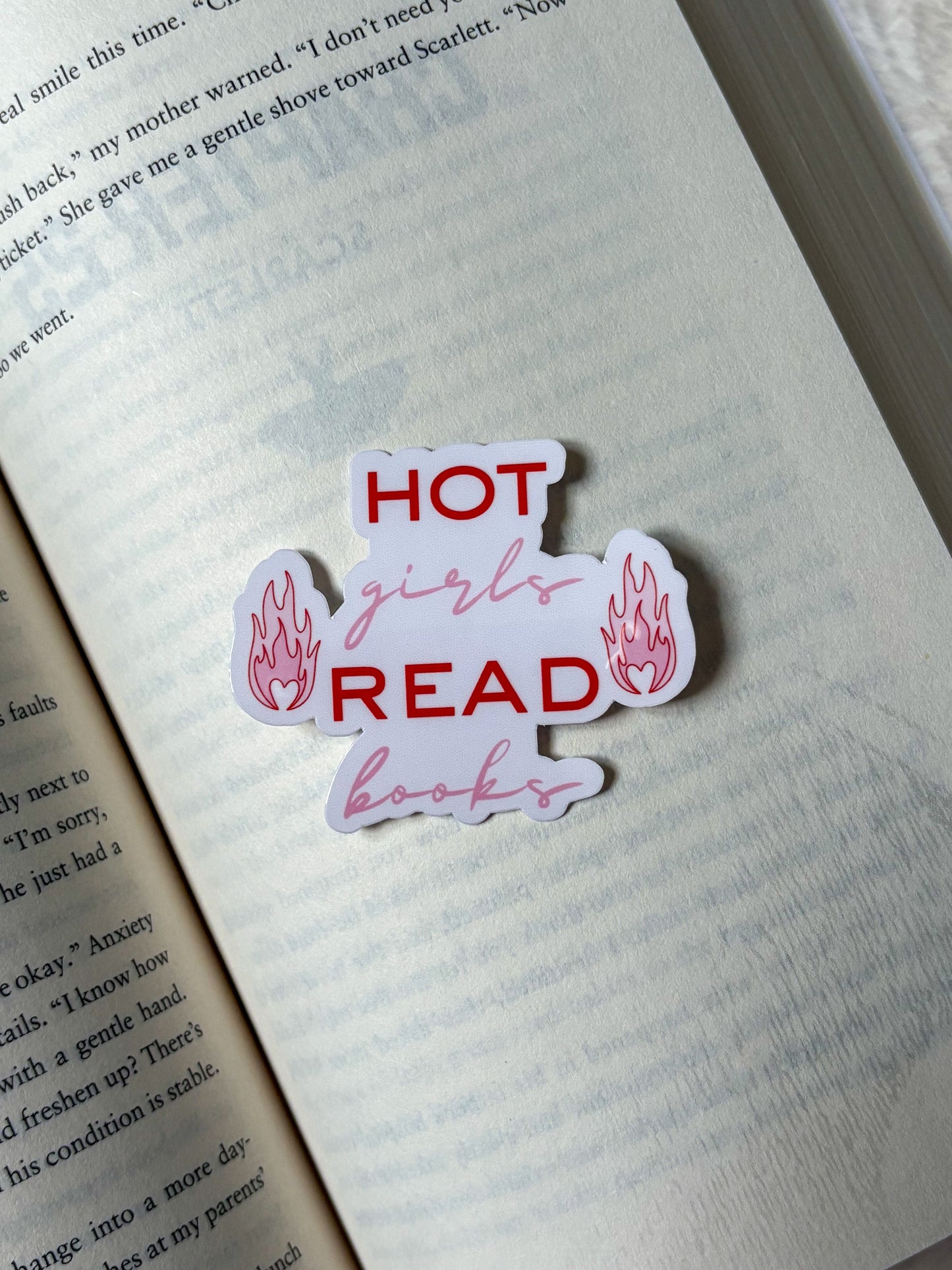 Hot Girls Read Books Sticker