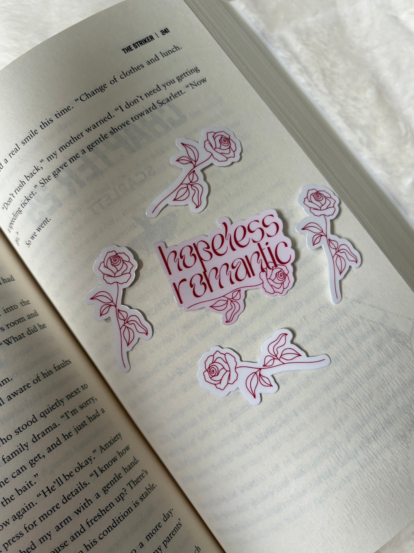 Hopeless Romantic Rose Sticker
