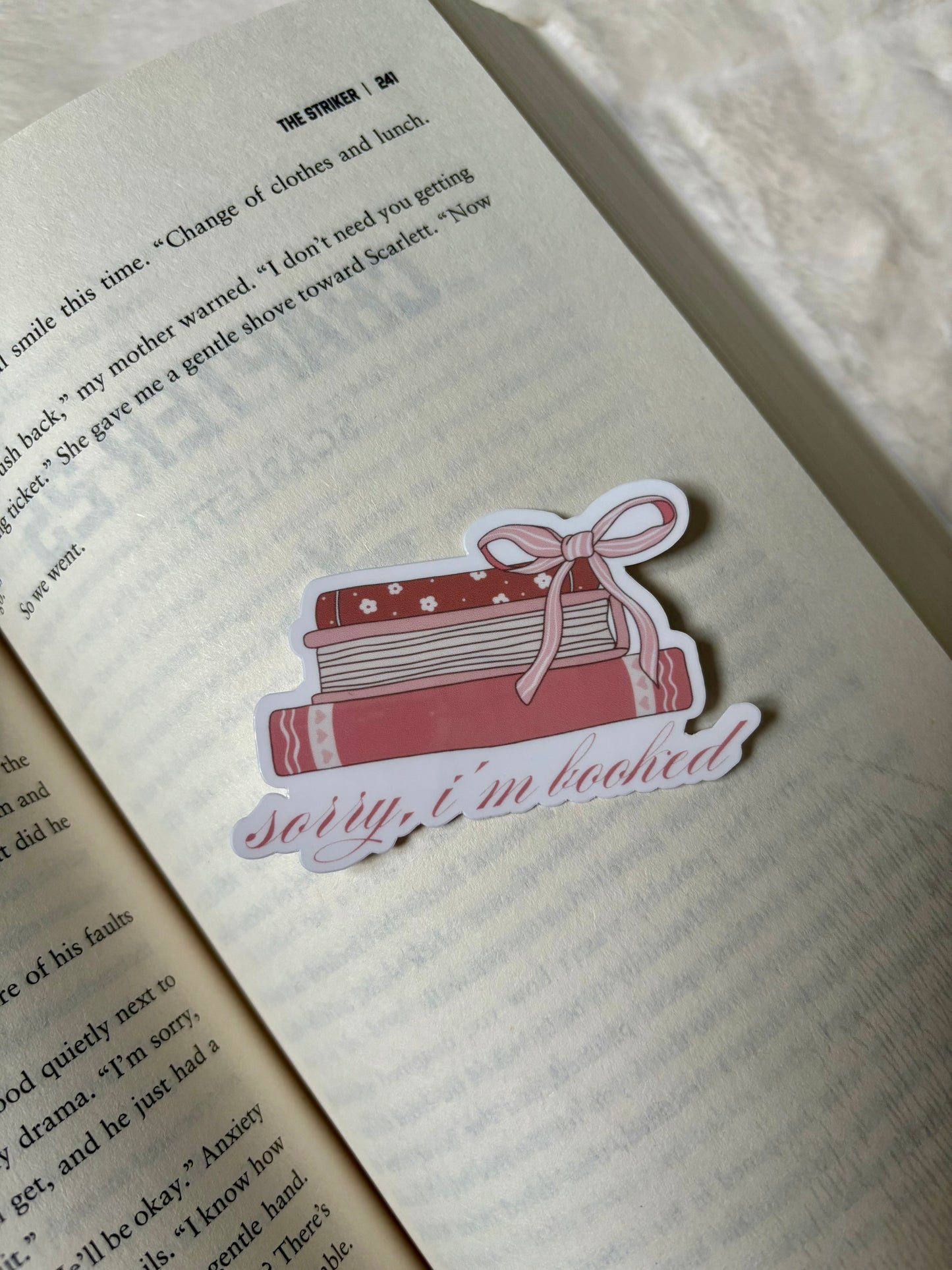 Sorry, I'm Booked Sticker