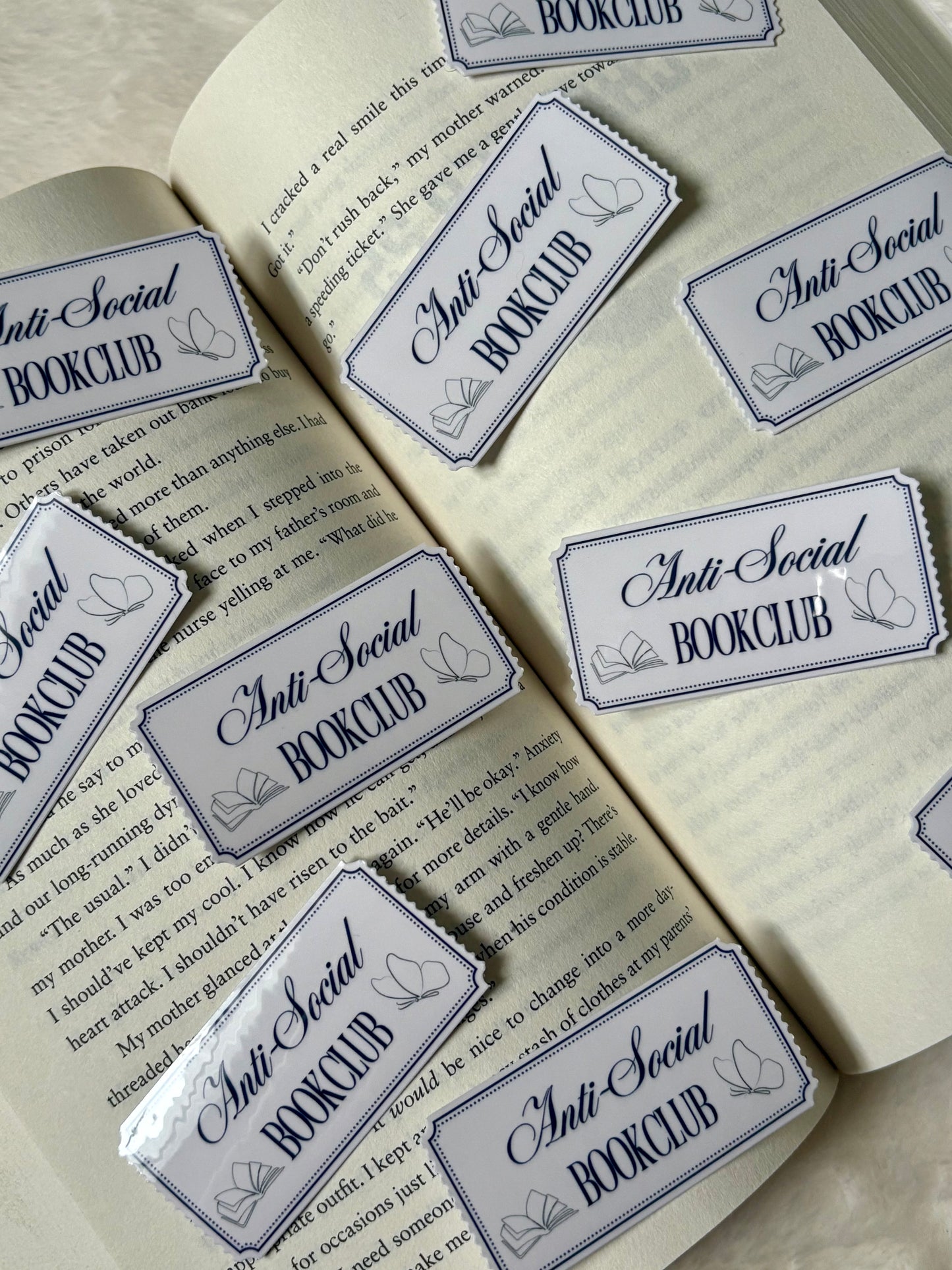 The Anti-Social Bookclub Sticker