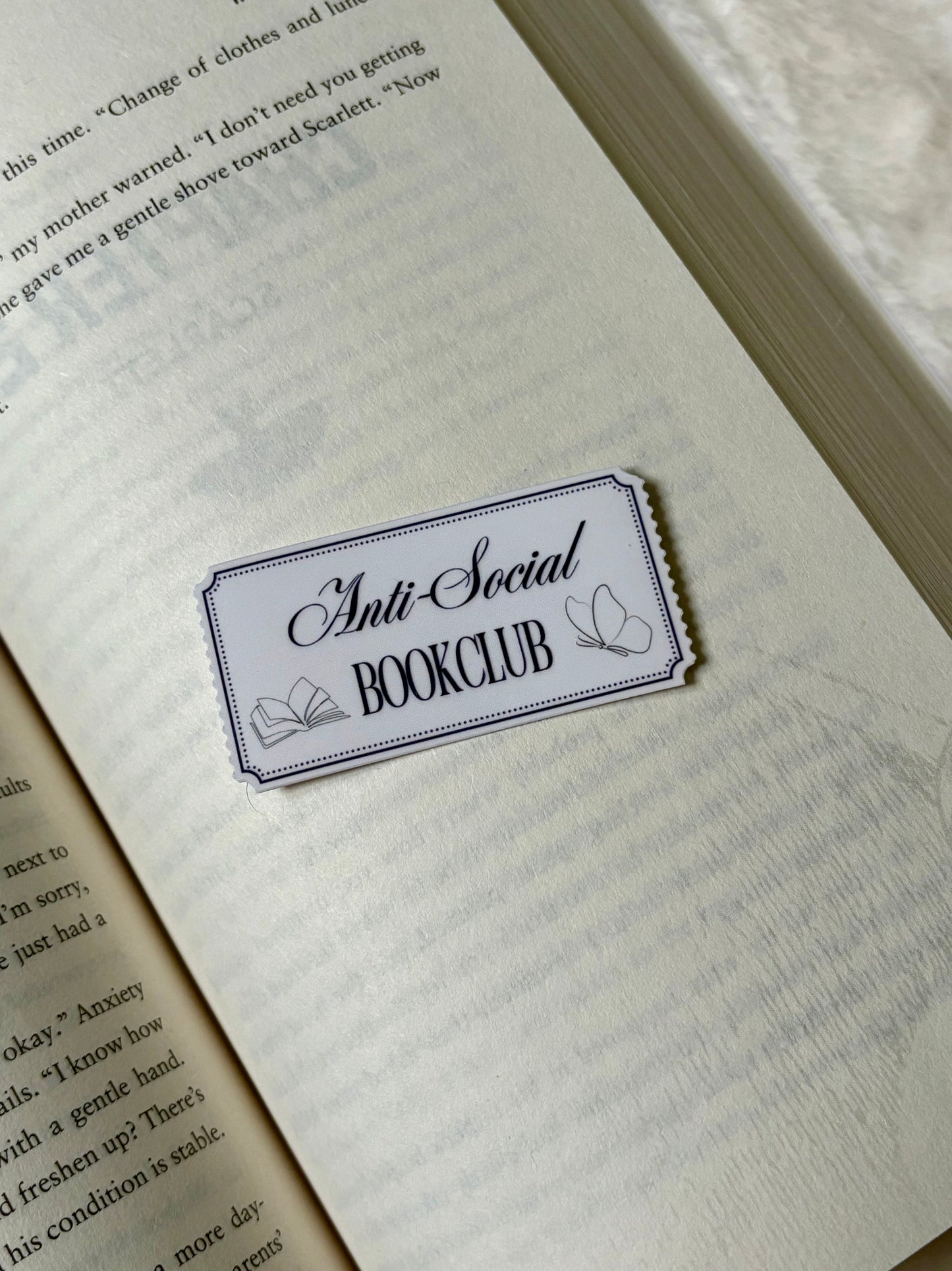 The Anti-Social Bookclub Sticker