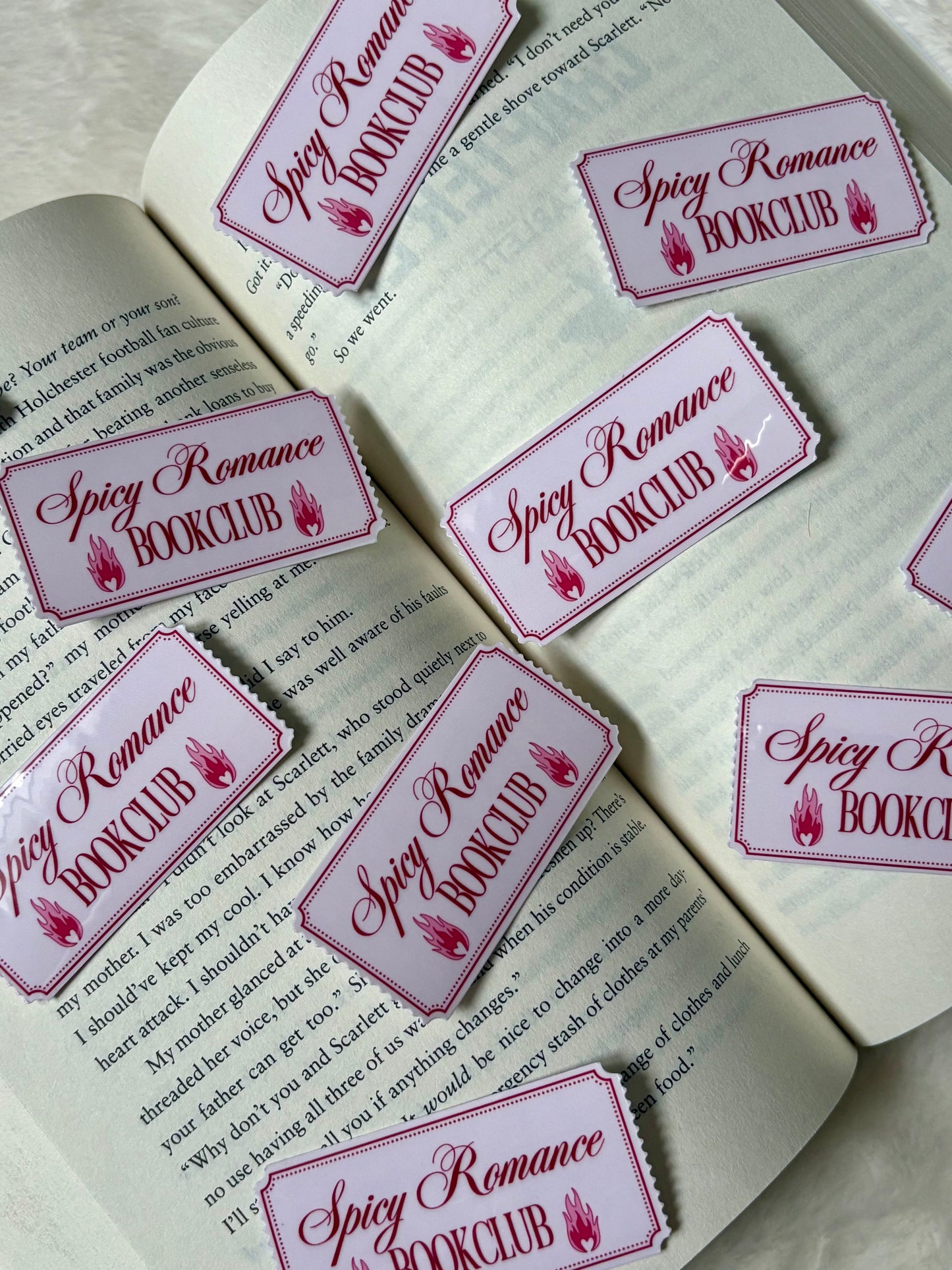 Spicy Romance Bookclub Sticker
