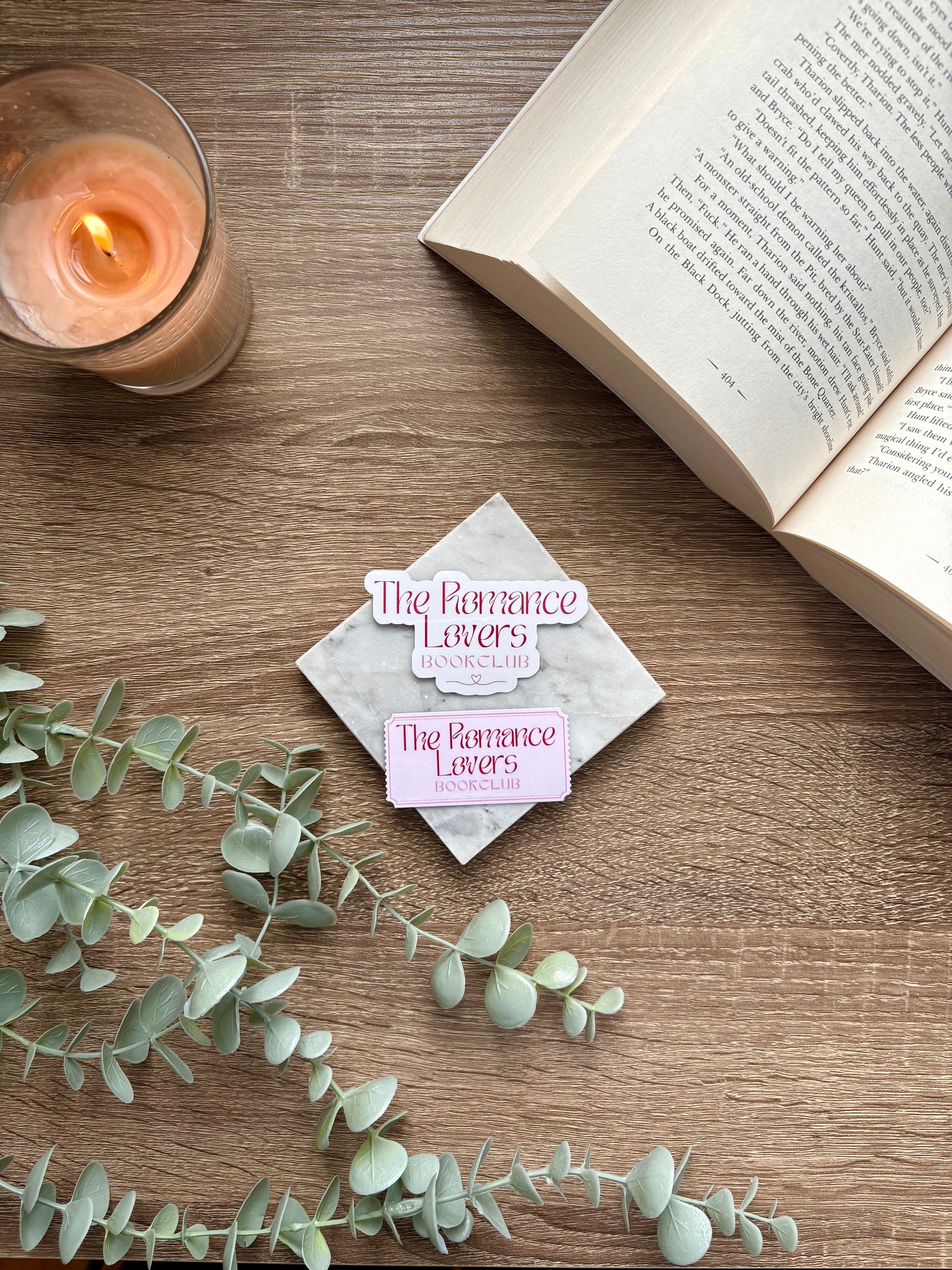 The Romance Lovers Bookclub Stickers