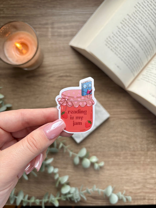 Reading Is My Jam Sticker