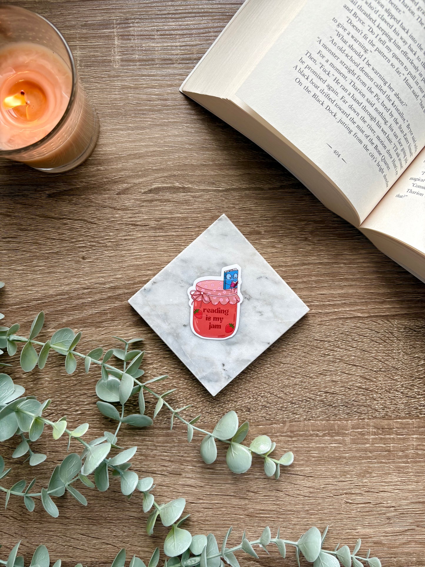 Reading Is My Jam Sticker