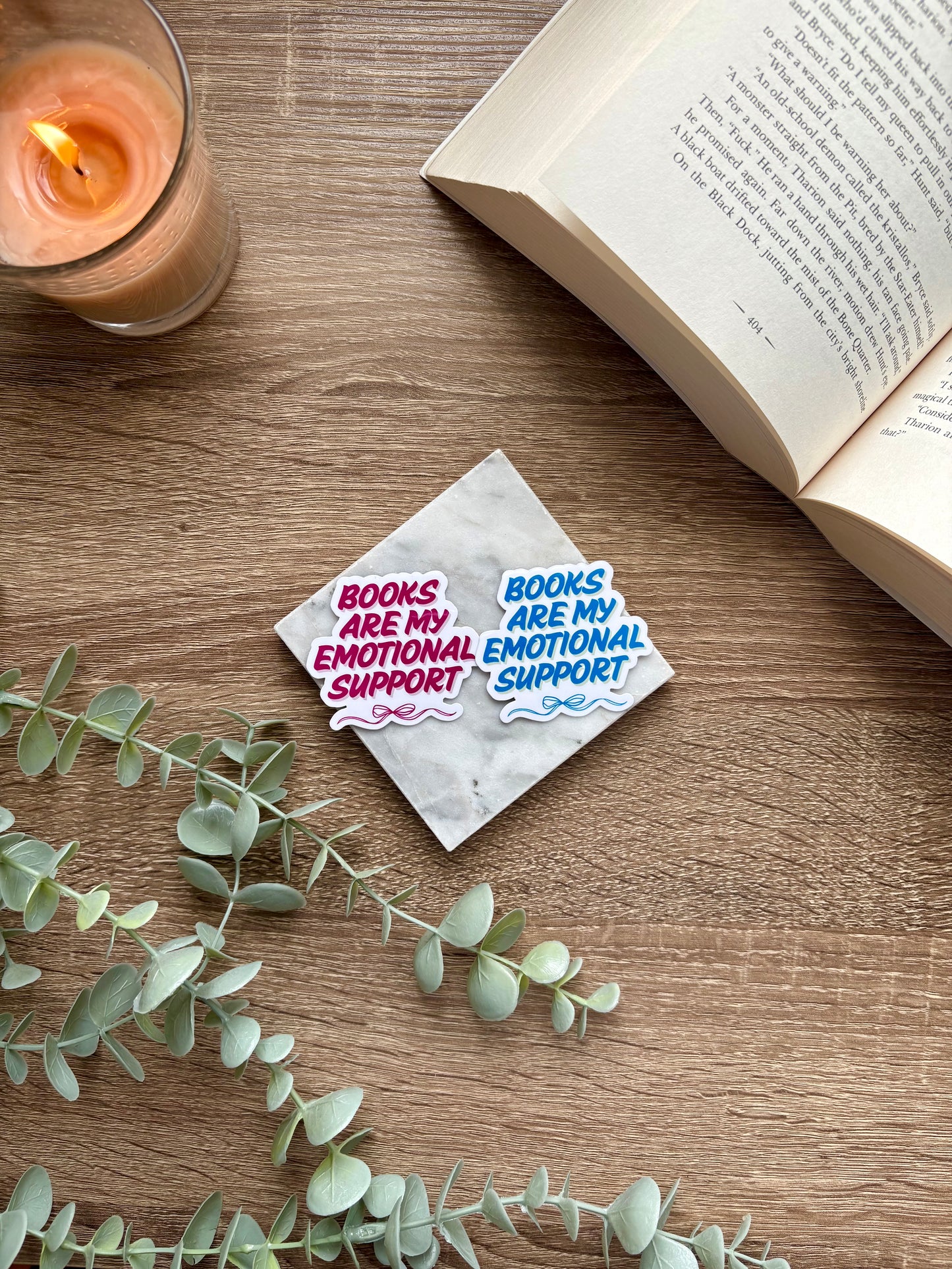 Books Are My Emotional Support Stickers