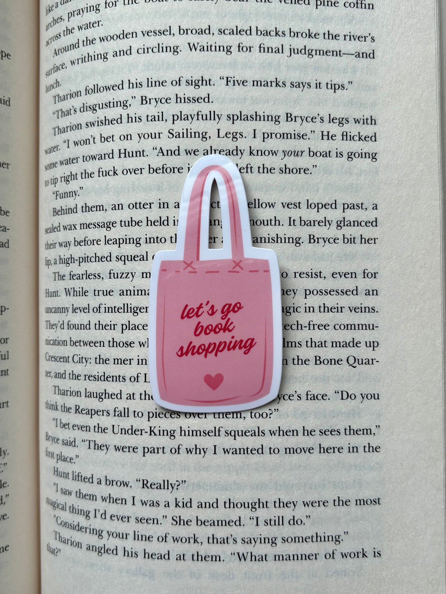 Let's Go Book Shopping Sticker
