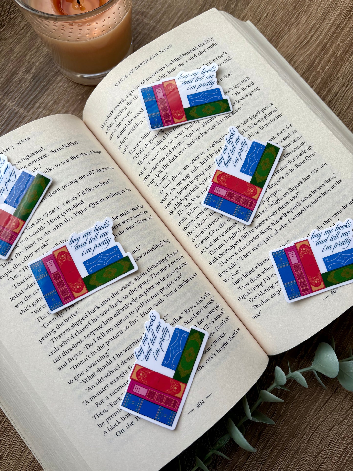 Buy me Books And Tell me I'm Pretty Sticker