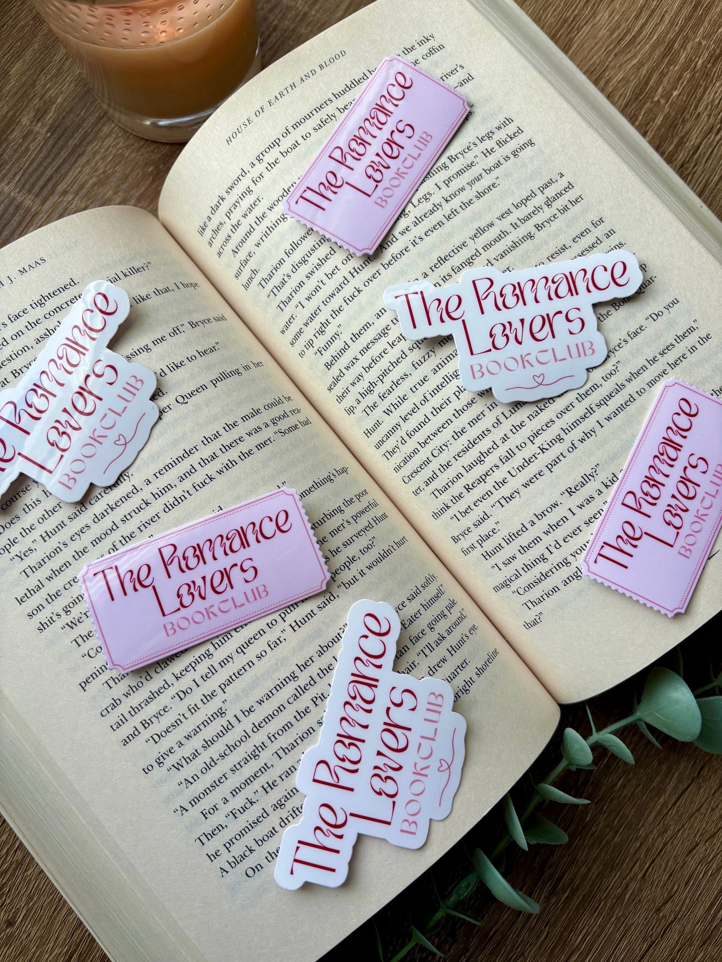 The Romance Lovers Bookclub Stickers