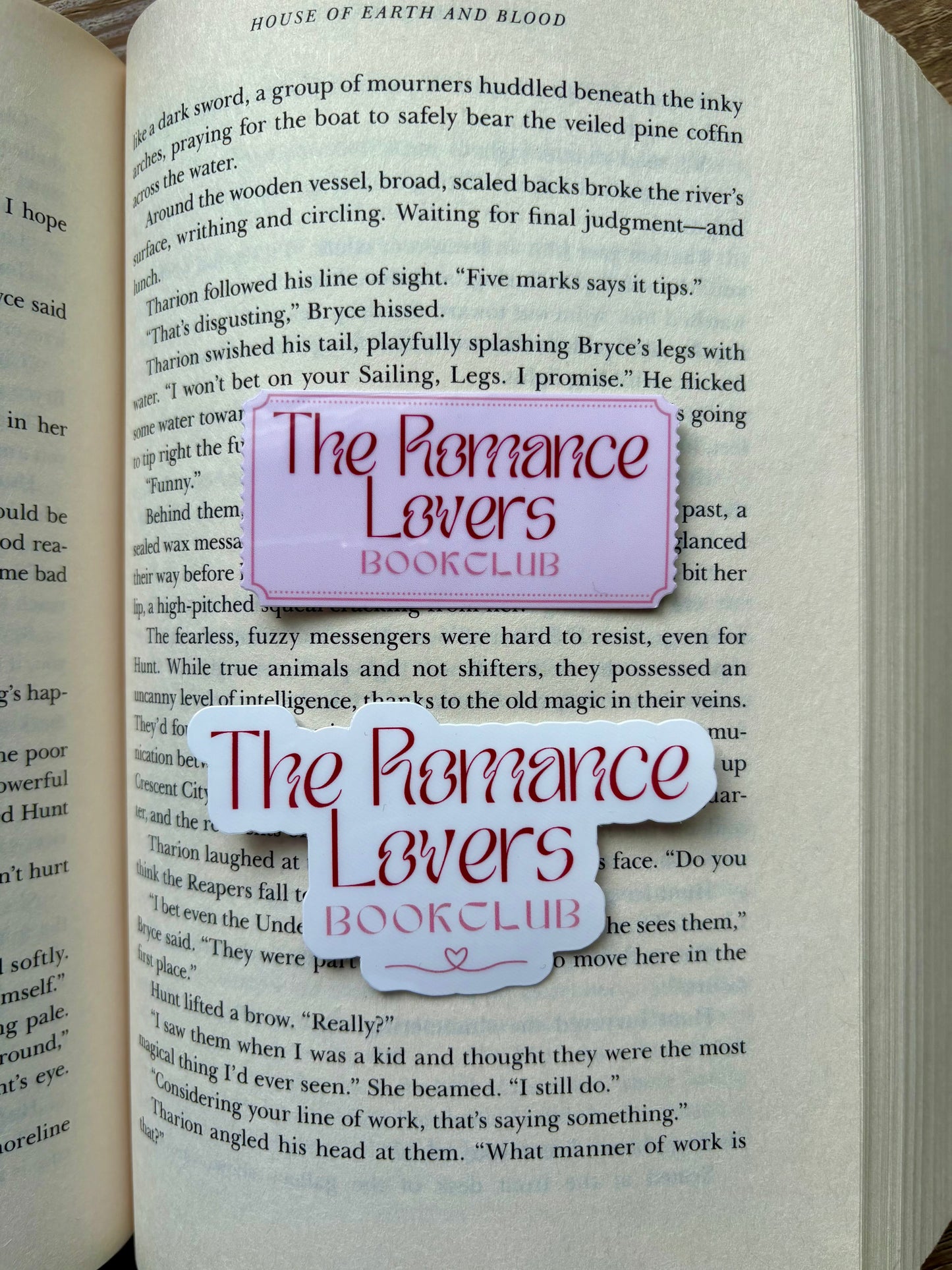 The Romance Lovers Bookclub Stickers