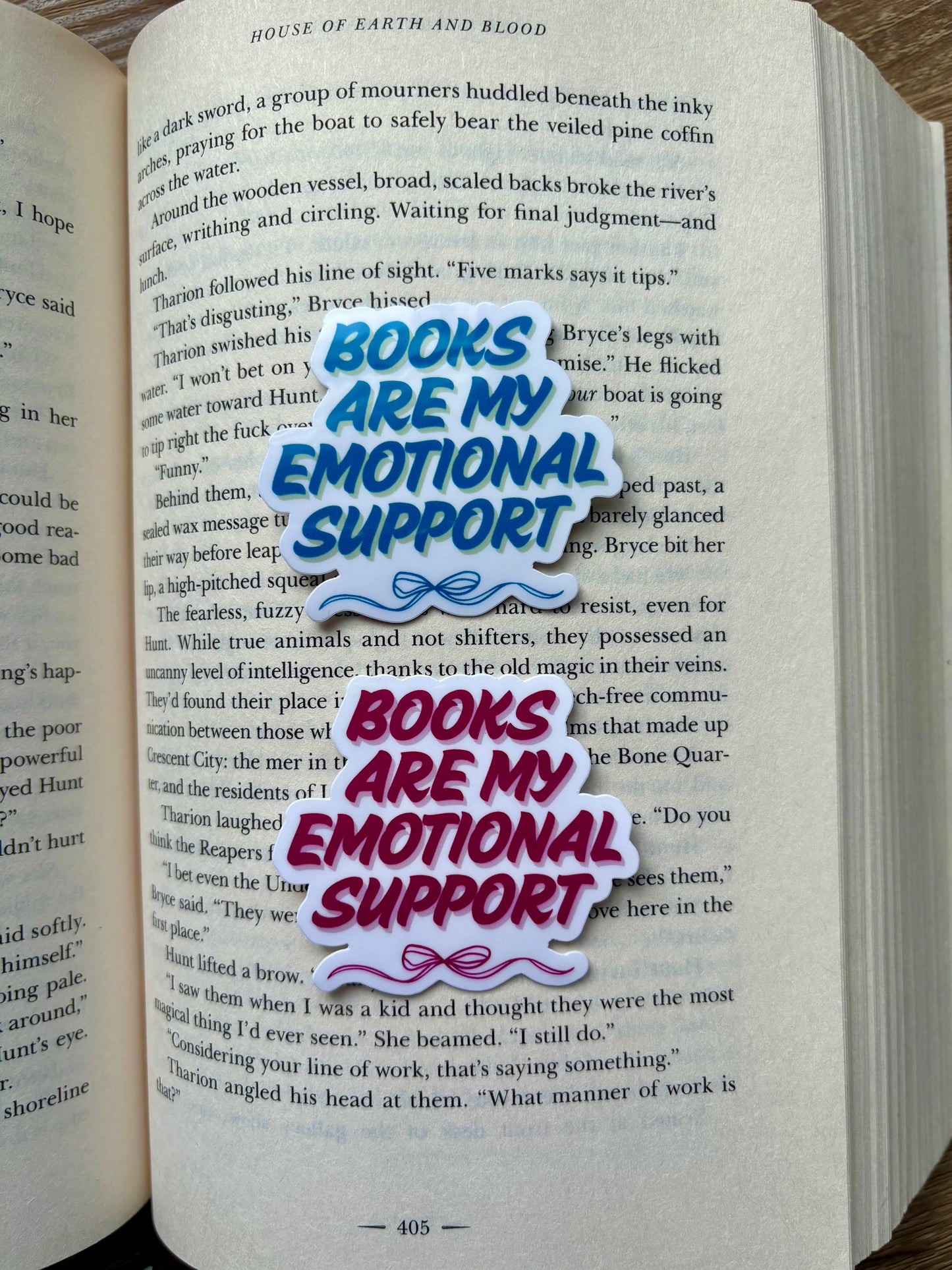 Books Are My Emotional Support Stickers
