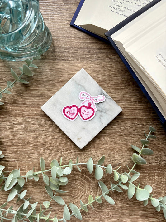 Book Lover Locket Sticker