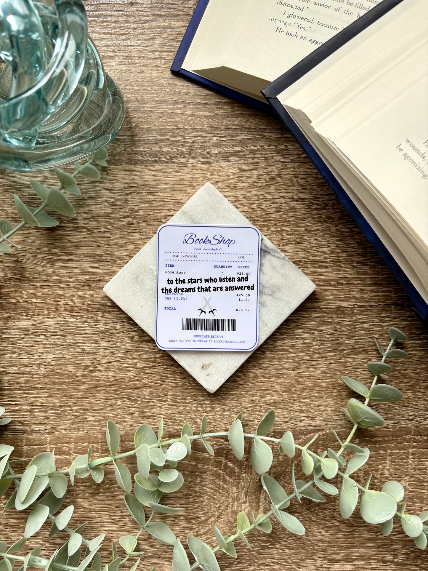 Romantasy Receipt Sticker